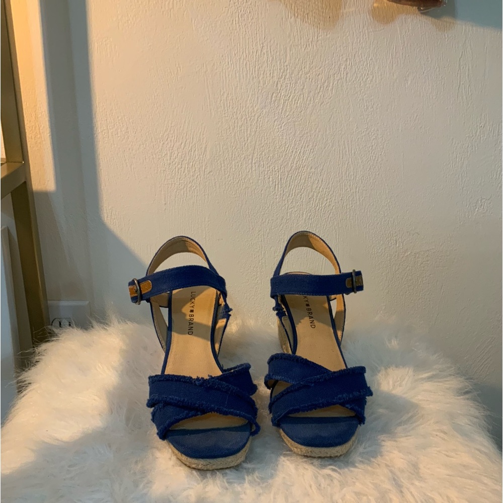 Royal blue 3 inch wedge